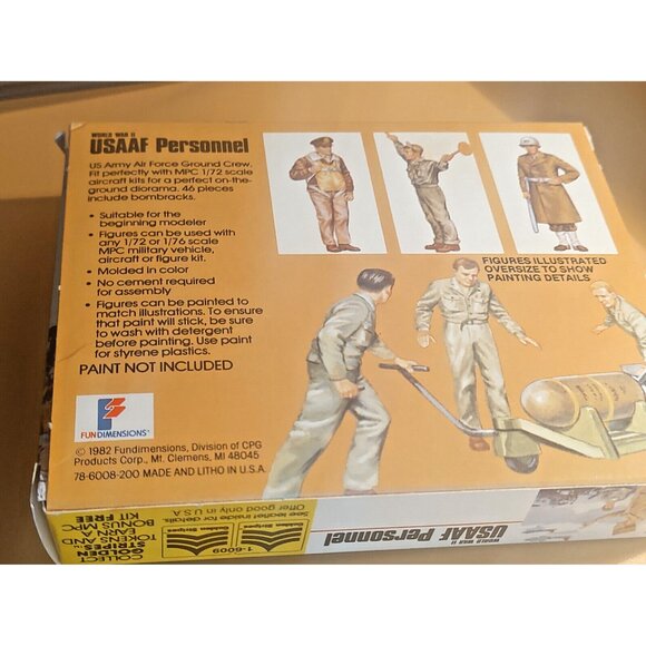 MPC 1/72 USAFF Personnel World War II Figures 46 pcs #1-6009 1982 - Picture 5 of 8
